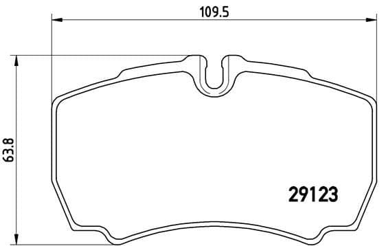 Bremžu uzliku kompl., Disku bremzes BREMBO P A6 023 1