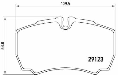 Bremžu uzliku kompl., Disku bremzes BREMBO P A6 023 1