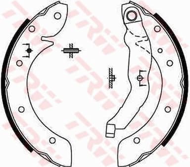 Bremžu loku komplekts TRW GS8567 1