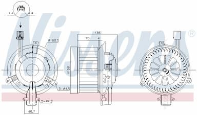 Salona ventilators NISSENS 87825 5