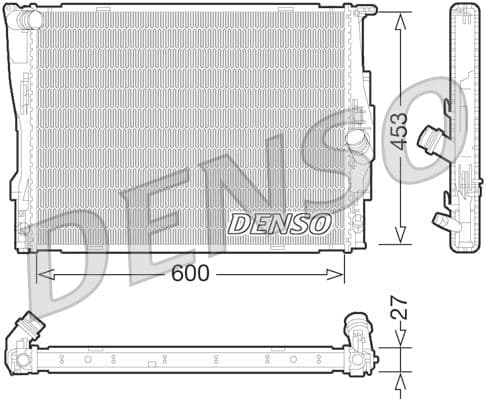 Radiators, Motora dzesēšanas sistēma DENSO DRM05073 1