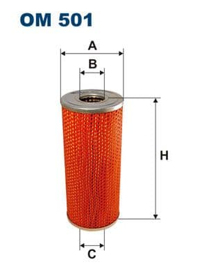 Eļļas filtrs FILTRON OM 501 1