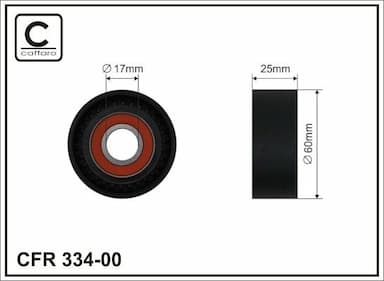 Spriegotājrullītis, Ķīļrievu siksna CAFFARO 334-00 1