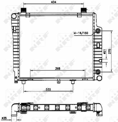 Radiators, Motora dzesēšanas sistēma NRF 50534 1