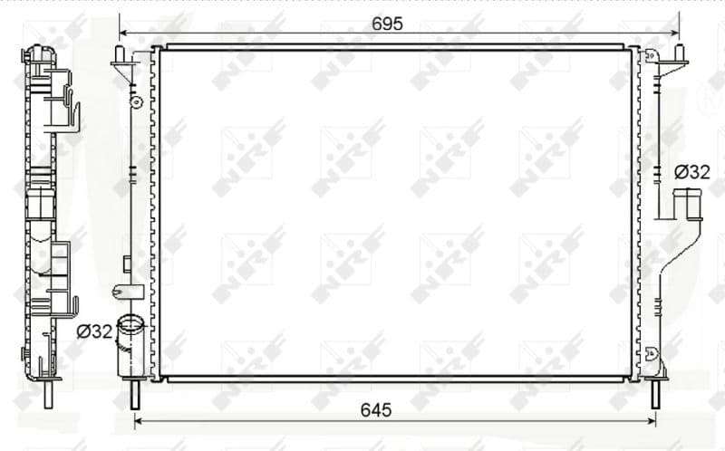 Radiators, Motora dzesēšanas sistēma NRF 53118A 1