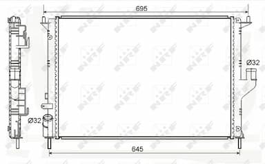 Radiators, Motora dzesēšanas sistēma NRF 53118A 1