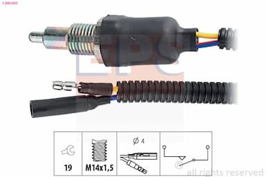 Slēdzis, Atpakaļgaitas signāla lukturis EPS 1.860.093 1