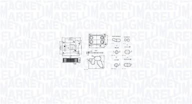 Eļļas radiators, Motoreļļa MAGNETI MARELLI 350300001300 1