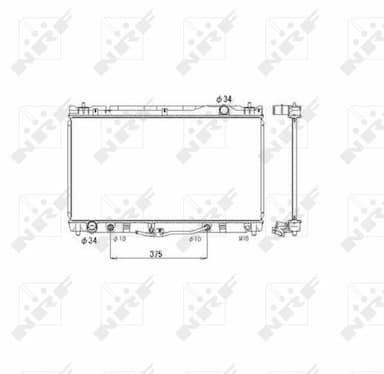 Radiators, Motora dzesēšanas sistēma NRF 53588 1