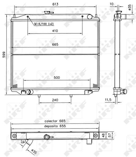 Radiators, Motora dzesēšanas sistēma NRF 52238 1