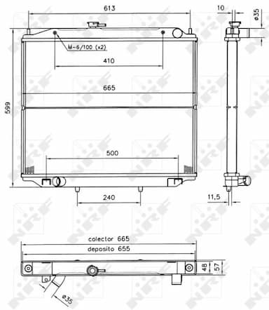 Radiators, Motora dzesēšanas sistēma NRF 52238 1