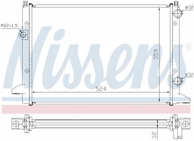 Radiators, Motora dzesēšanas sistēma NISSENS 65253 5