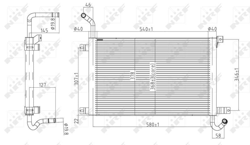 Radiators, Motora dzesēšanas sistēma NRF 50144 1