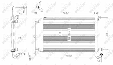 Radiators, Motora dzesēšanas sistēma NRF 50144 1