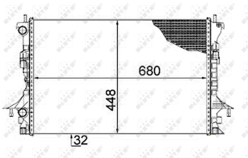 Radiators, Motora dzesēšanas sistēma NRF 58479 1