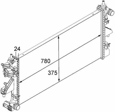 Radiators, Motora dzesēšanas sistēma MAHLE CR 881 000S 2