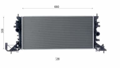 Radiators, Motora dzesēšanas sistēma MAHLE CR 2251 000S 19