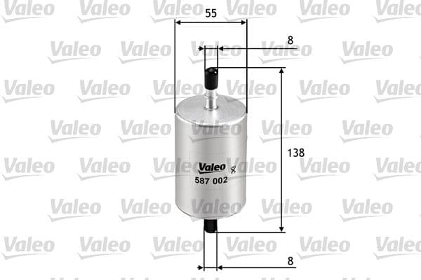 Degvielas filtrs VALEO 587002 1