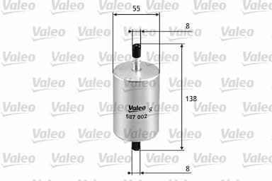 Degvielas filtrs VALEO 587002 1