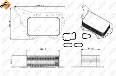 Eļļas radiators, Motoreļļa NRF 31337 5