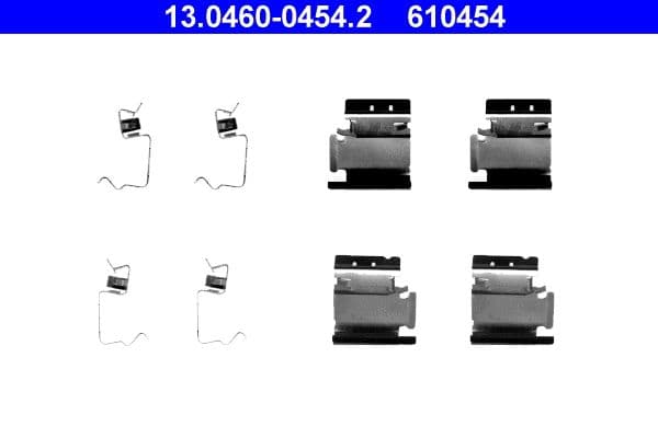 Piederumu komplekts, Disku bremžu uzlikas ATE 13.0460-0454.2 1