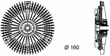 Sajūgs, Radiatora ventilators MAHLE CFC 66 000P 2