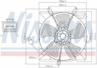 Ventilators, Motora dzesēšanas sistēma NISSENS 85012 6