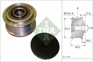 Ģeneratora brīvgaitas mehānisms Schaeffler INA 535 0207 10 1