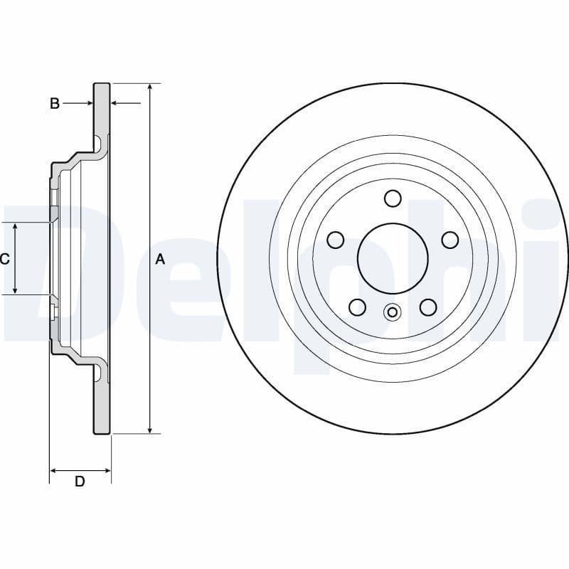 Bremžu diski DELPHI BG4754C 1