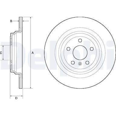 Bremžu diski DELPHI BG4754C 1