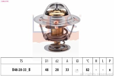 Termostats, Dzesēšanas šķidrums EPS 1.880.319S 1