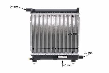 Radiators, Motora dzesēšanas sistēma MAHLE CR 235 000S 11