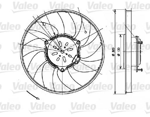 Ventilators, Motora dzesēšanas sistēma VALEO 696082 1