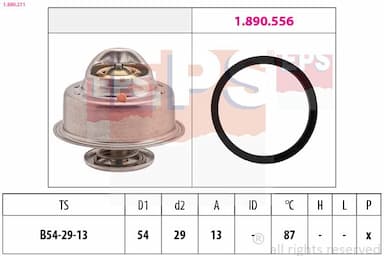 Termostats, Dzesēšanas šķidrums EPS 1.880.211 1