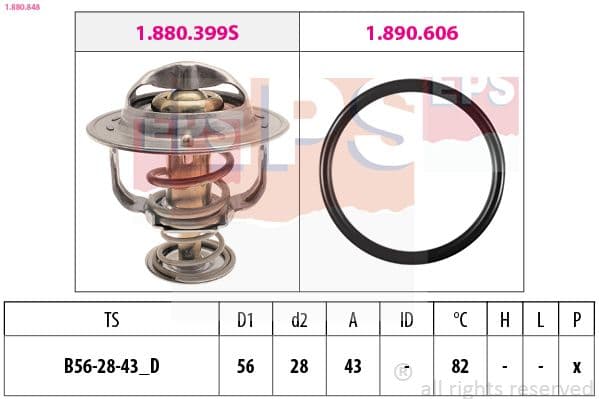 Termostats, Dzesēšanas šķidrums EPS 1.880.848 1