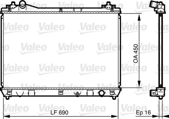 Radiators, Motora dzesēšanas sistēma VALEO 735433 1