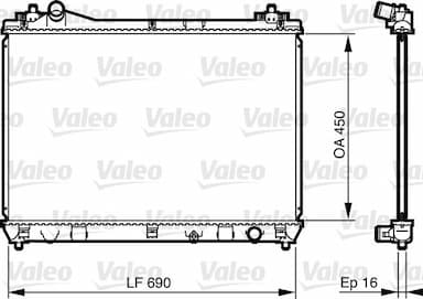 Radiators, Motora dzesēšanas sistēma VALEO 735433 1