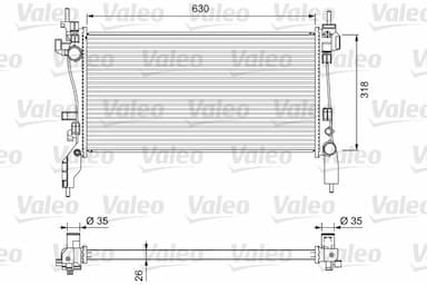 Radiators, Motora dzesēšanas sistēma VALEO 701718 1