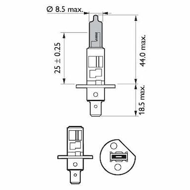 Kvēlspuldze PHILIPS 12258WVUB1 3