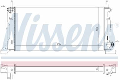 Radiators, Motora dzesēšanas sistēma NISSENS 621541 5