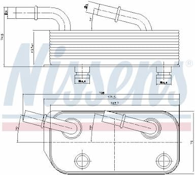 Eļļas radiators, Automātiskā pārnesumkārba NISSENS 90658 5