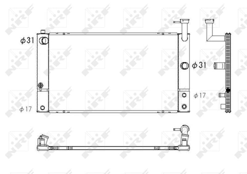 Radiators, Motora dzesēšanas sistēma NRF 53747 1