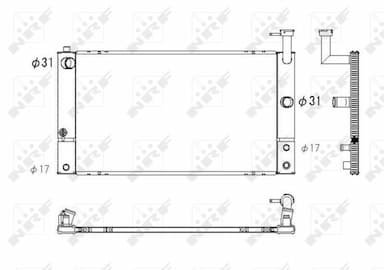 Radiators, Motora dzesēšanas sistēma NRF 53747 1