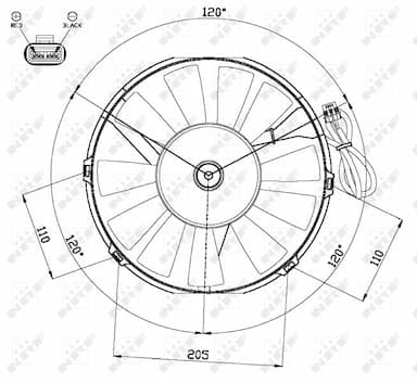 Ventilators, Motora dzesēšanas sistēma NRF 47467 2