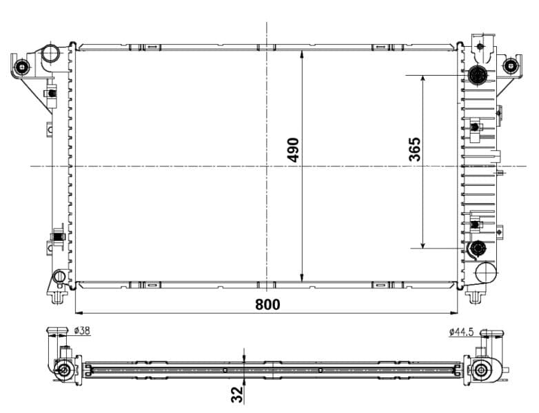 Radiators, Motora dzesēšanas sistēma NRF 50248 1