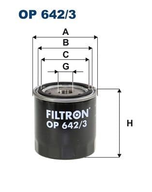 Eļļas filtrs FILTRON OP 642/3 1