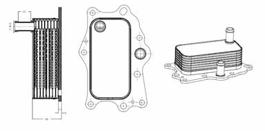 Eļļas radiators, Motoreļļa NRF 31818 1