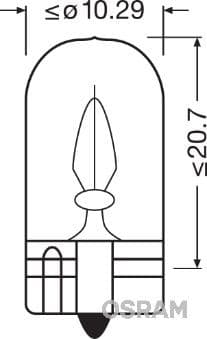 Kvēlspuldze ams-OSRAM 2820 2