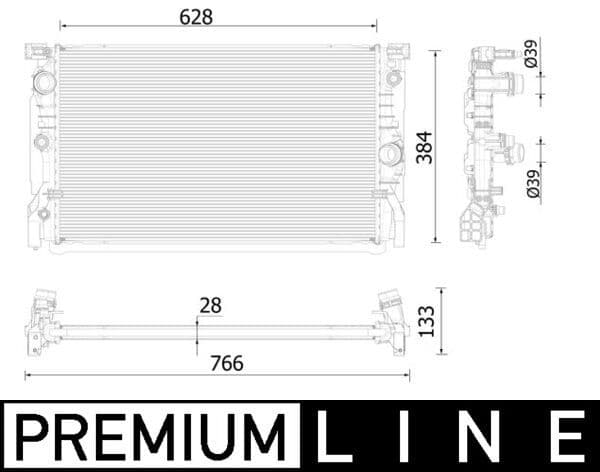 Radiators, Motora dzesēšanas sistēma MAHLE CR 2324 000P 1