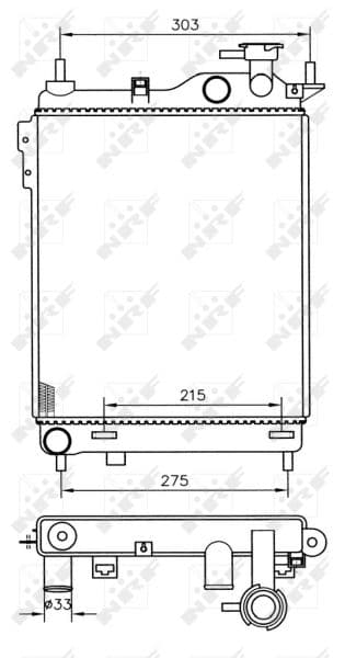 Radiators, Motora dzesēšanas sistēma NRF 53359 1